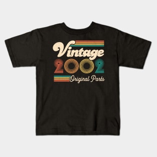 Retro Vintage 2002 Limited Edition 20th Birthday 20 Years Old Gift For Men Women Kids T-Shirt